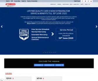 Yamaha-Motor-India.com(Presenting the new & best in the class) Screenshot