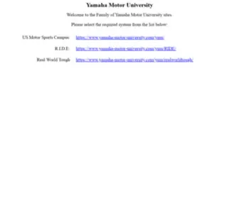 Yamaha-Motor-University.com(Yamaha Motor University) Screenshot
