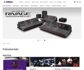 Yamahacommercialaudiosystems.com(Professional Audio) Screenshot