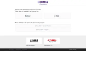 Yamaha.com(Yamaha Corporation) Screenshot