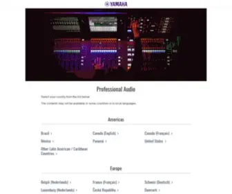 Yamahaproaudio.com(Professional Audio) Screenshot
