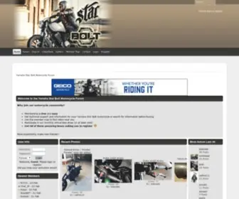 Yamahastarbolt.com(Yamaha Star Bolt Motorcycle Forum) Screenshot