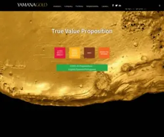 Yamana.com(Yamana Gold Inc) Screenshot