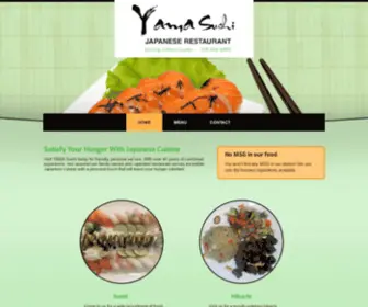 Yamasushiny.com(YAMA Sushi) Screenshot