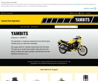 Yambits.co.uk(Yamaha Parts) Screenshot