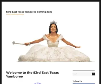 Yamboree.com(The East Texas Yamboree) Screenshot