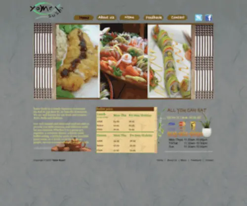 Yamesushi.com(YAME Sushi) Screenshot
