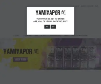 Yamivapor.com(Yami Vapor Wholesale) Screenshot