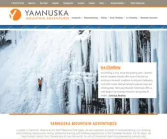 Yamnuska.com(Yamnuska Mountain Adventures) Screenshot