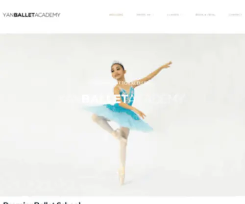 Yanballetacademy.com(Yan Ballet Academy) Screenshot