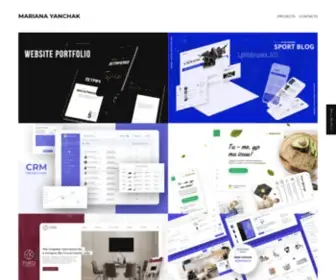 Yanchakmariana.com.ua(UI UX Designer Mariana Yanchak) Screenshot
