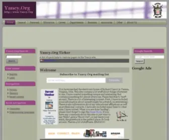 Yancy.org(Yancy) Screenshot