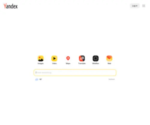 Yandex.com(Yandex is a technology company) Screenshot