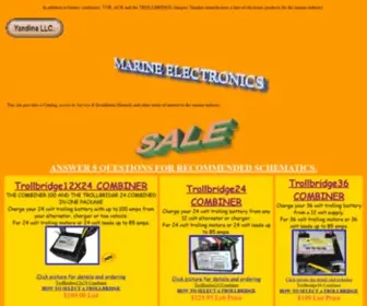 Yandina.com(Yandina Marine Electronics) Screenshot