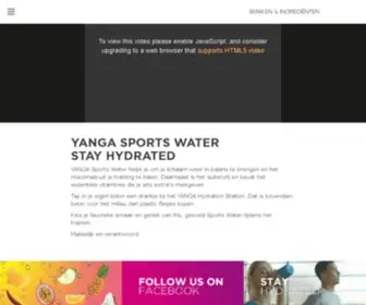 Yangasportswater.com(YANGA Sports Water) Screenshot