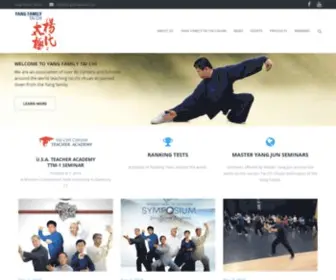 Yangfamilytaichi.com(International Yang Family Tai Chi Chuan Association) Screenshot