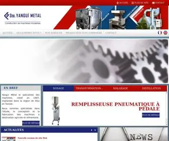 Yanguimetal.com(Yangui Métal) Screenshot