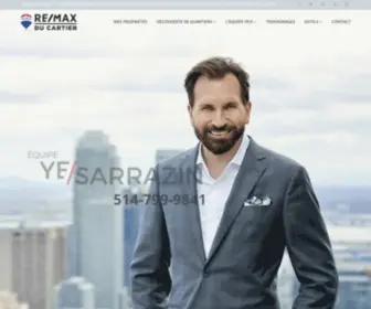 Yanicksarrazin.com(Remax du Cartier) Screenshot