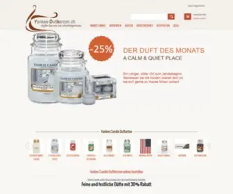 Yankee-Kerzenshop.ch(Yankee Candle Duft Kerzen Online Shop Schweiz) Screenshot