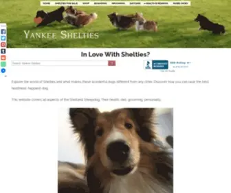 Yankee-Shelties.com(Yankee Shelties) Screenshot