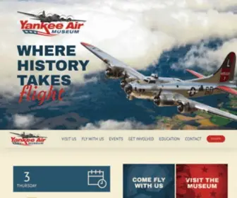 Yankeeairmuseum.org(Michigan Air Museum) Screenshot