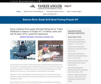 Yankeeangler.com(Salmon River guides drift boat fishing steelhead Pulaski NY) Screenshot