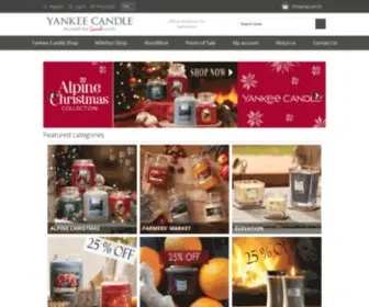 Yankeecandle.ch(Yankee Candle Offizielle Website Schweiz) Screenshot