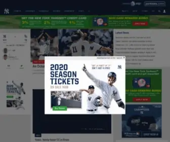Yankees.com(Official New York Yankees Website) Screenshot