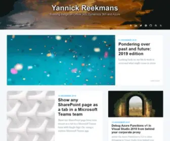 Yannickreekmans.be(Yannick Reekmans) Screenshot