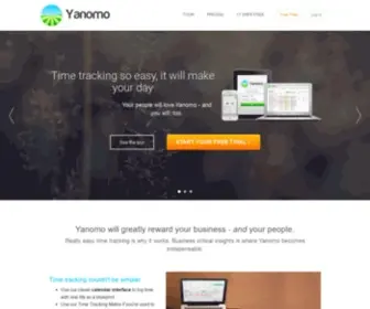 Yanomo.com(Time tracking with Google Calendar and Outlook) Screenshot