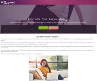 Yaomri.com(Site de rencontre gratuit qui s’adresse à tous les maghrébins) Screenshot