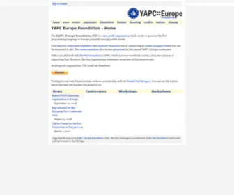 Yapceurope.org(Europe Foundation) Screenshot