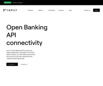 Yapily.com(Open Banking Platform) Screenshot