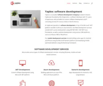 Yaplex.com(Yaplex is a Canadian Custom Software Development Company) Screenshot