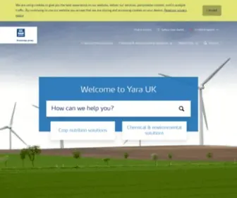 Yara.co.uk(Our aspiration) Screenshot