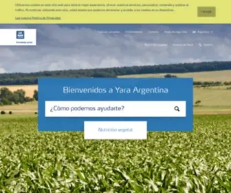 Yara.com.ar(Yara Argentina) Screenshot