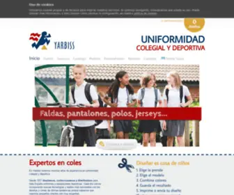 Yarbiss.com(Diseño y Fabricación de Uniformidad Colegial y Prendas Deportivas) Screenshot