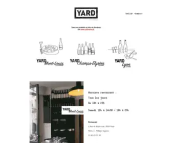 Yard-Restaurant.com(YARD) Screenshot