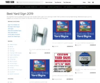 Yard-Sign.org(We weighted nine top) Screenshot