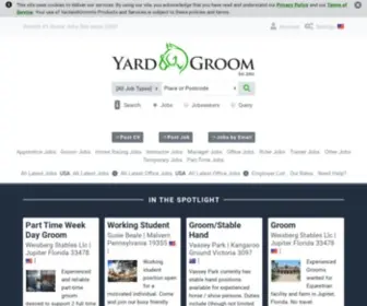 Yardandgroom.com(World's #1 Horse Jobs Site For Equine Jobs) Screenshot