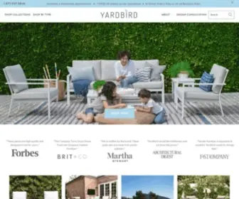 Yardbird.com(Premium Patio & Outdoor Furniture Yardbird) Screenshot