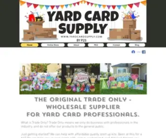 Yardcardsupply.com(THE ORIGINAL Trade Only) Screenshot