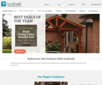 Yardcraft.com(Amish-Made Outdoor Living Products From Lancaster County, PA) Screenshot