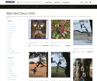 Yarddecor.org(We acquired about the seven prime 2020 yard decors over the past year. Identify which yard decors) Screenshot