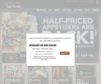Yardhouse.com(Yard House: World’s Largest Selection of Draft Beer) Screenshot