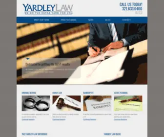 Yardleylaw.net(Law Firm Cocoa FL) Screenshot