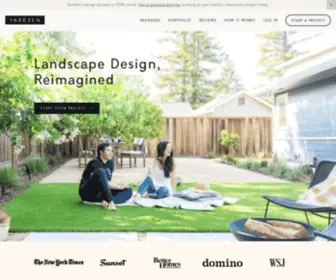 Yardzen.com(The No. 1 landscape design service) Screenshot