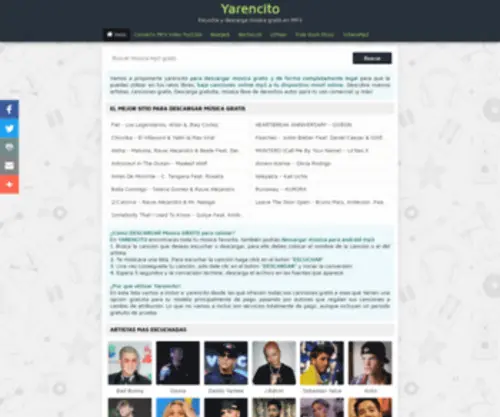 Yarencito.net(The Leading Y are NCI to Site on the Net) Screenshot