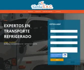 Yarinasac.com.pe(Venta de furgones refrigerados en Ate con Yarina S.A.C) Screenshot