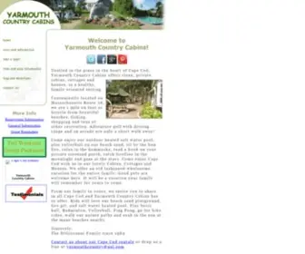 Yarmouthcountrycabins.com(Cape Cod Yarmouth MA Cabin Rentals Cottage House Family Vacation) Screenshot